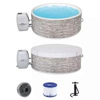 Bestway 60027 BW СПА-бассейн 145/155х60см "Vancouver AirJet Plus" 804л, круглый, аэромассаж Bestway 60027 BW СПА-бассейн 145/155х60см "Vancouver AirJet Plus" 804л, круглый, аэромассаж