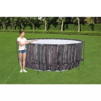 Bestway 5619K BW Каркасный бассейн Steel Pro Max 366х122см, 10250л, с навесом, фил.-насос 2006л/ч, лестница, тент Bestway 5619K BW Каркасный бассейн Steel Pro Max 366х122см, 10250л, с навесом, фил.-насос 2006л/ч, лестница, тент