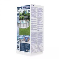 Bestway 56451 BW Каркасный бассейн 488х122см, 19480л, фил.-насос 5678 л/ч, тент, лестница Bestway 56451 BW Каркасный бассейн 488х122см, 19480л, фил.-насос 5678 л/ч, тент, лестница